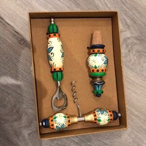 New wine stopper opener gift set